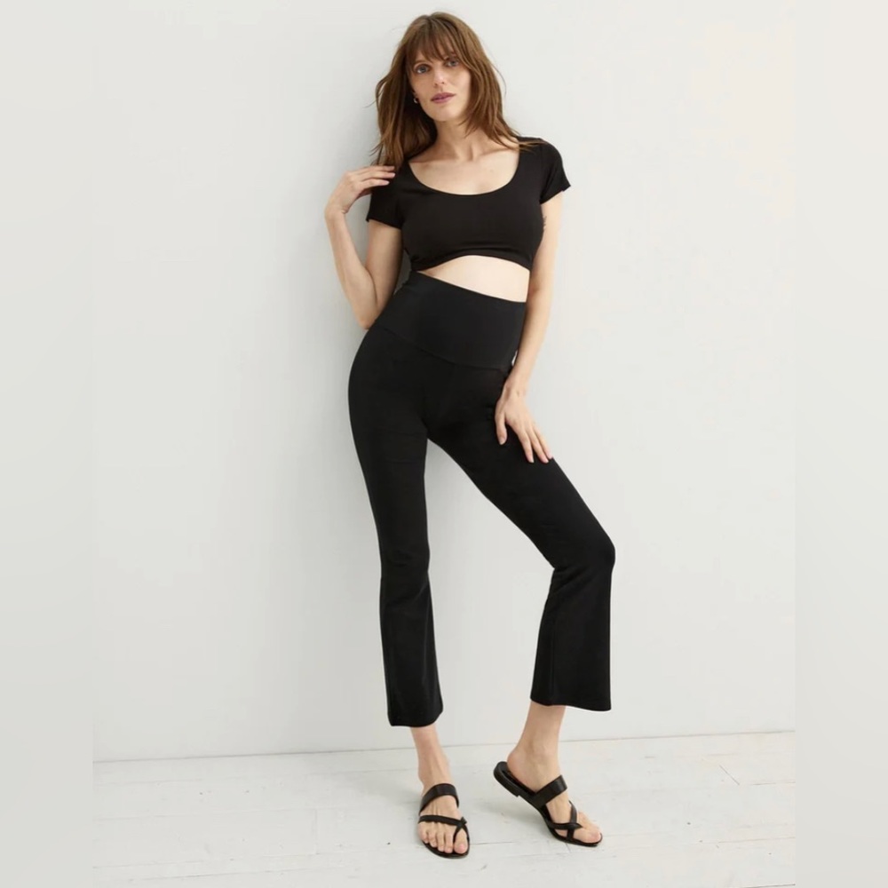 Hatch Kara Cropped Kick Flare Pant Size 1